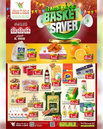 Ofertas de Mark & Save  Al Khoud  de 2 a 4 marzo Ofertas de ahorro en la cesta