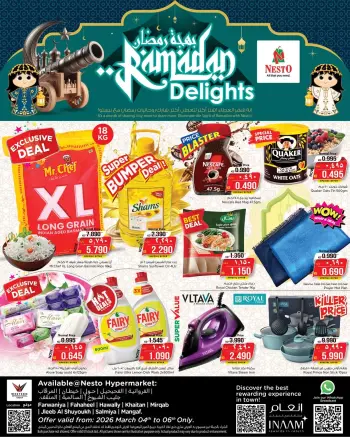 Nesto Kuwait Offers from 4 to 6 March 2026 Ramadan Joy Offers
