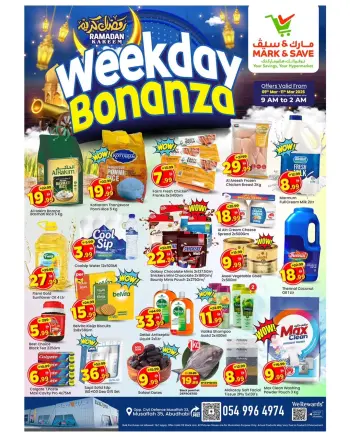 Ofertas de Mark & Save  Mussafah  de 9 a 11 marzo Bonanza entre semana