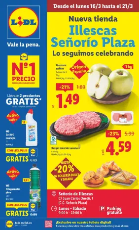Ofertas de Lidl España de 16 a 21 marzo 2026 Nueva tienda