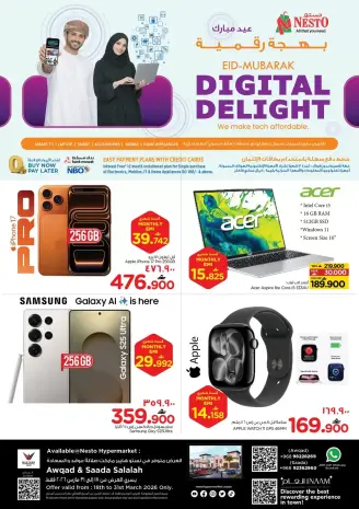 Nesto offers in Salalah from 18 to 31 March 2026 Digital Joy Offers