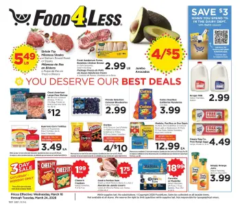 Offres Food 4 Less États-Unis de 18 à 24 mars 2026 Offres spéciales pour vous
