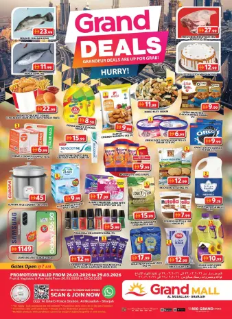 Grand Hypermarket offers in Al Musallah from 26 to 29 March 2026 Grand Deals
