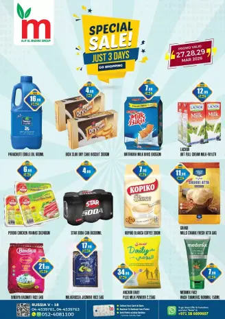 Ofertas de ALIF Al Madina Barrio ruso de 27 a 29 marzo 2026 Promoción especial