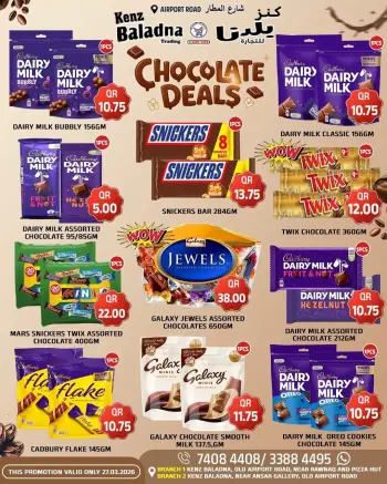 Kenz Baladna﻿ offers in Airport Street Friday 27 March 2026 Chocolate Offers