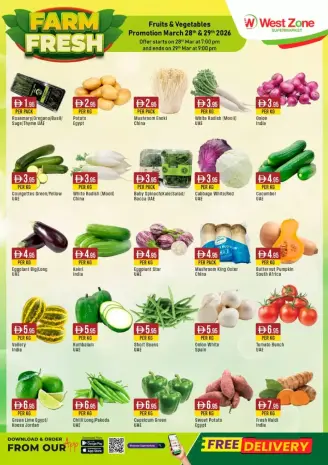 West Zone supermarket offers in Al Jurf from 28 to 29 March 2026 Fresh deals