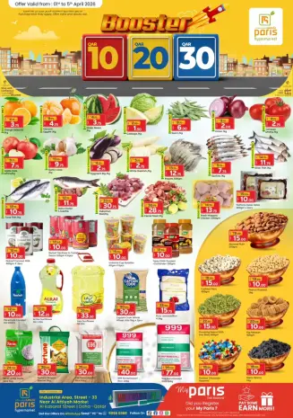 Paris Hypermarket offers in Alatyh from 1 to 5 April 2026 Boster 10 ,20 ,30 Deals
