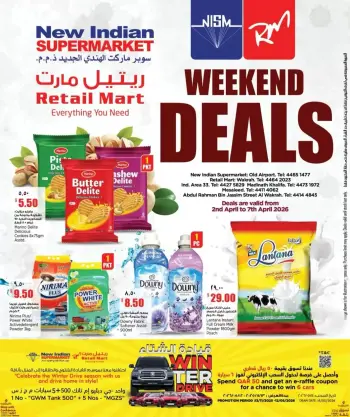 Offres Retail Mart Qatar de 2 à 7 avril 2026 Offres week-end