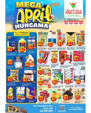 Mark & Save offers in Al Jurf from 2 to 5 April 2026 MEGA APRIL HANGAMA