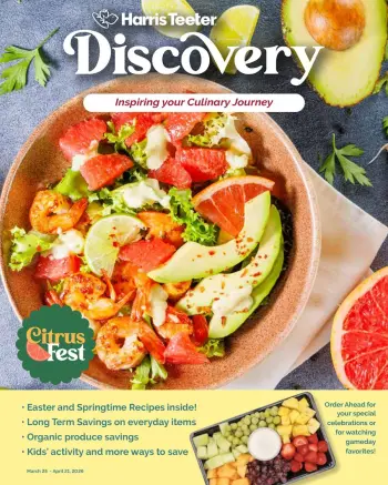 Offres Harris Teeter États-Unis de 25 mars à 21 avril 2026 Catalogue d'offres mensuelles