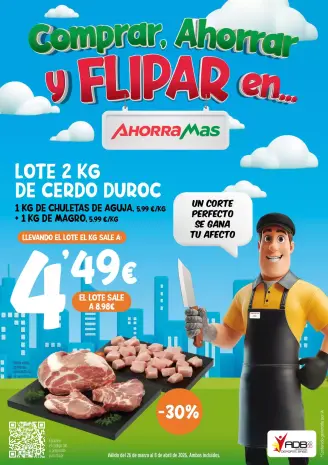 Ofertas de Ahorramas España de 26 marzo a 8 abril 2026 Comprar, Ahorrar y FLIPAR en