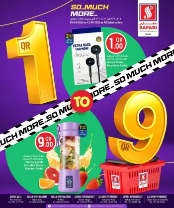 Safari hypermarket Qatar offers from 6 to 12 April 2026 SO MUCH MORE DEALS 1 to 9 QR