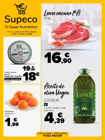 Ofertas de Supeco España de 31 marzo a 15 abril 2026 Ofertas super económico