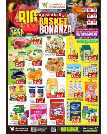Ofertas de Mark & Save Oman Sohar de 9 a 15 abril 2026 Big Basket Bonanza