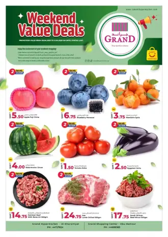 Grand & Al Rawabi Qatar offers from 9 to 11 April 2026 Weekend Deals