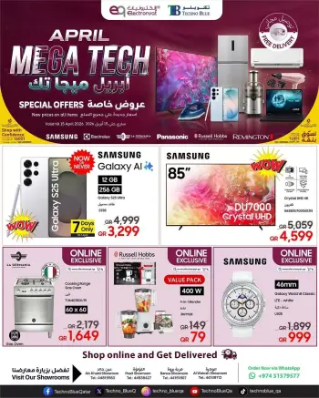 Offres Techno blue Qatar de 1 à 15 avril 2026 April Mega Tech