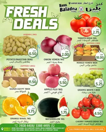 Offres Kenz Baladna﻿ Qatar Rue de l’aéroport lundi 13 avril 2026 Offres fraîches