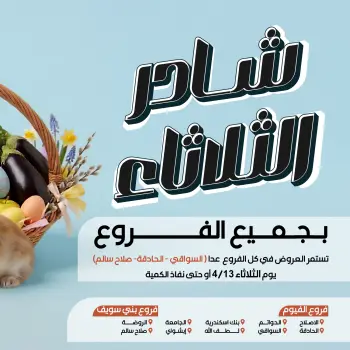 Ofertas de Mercado de Arafa Egipto Fayoum martes 14 abril 2026 Oferta de frutas y verduras