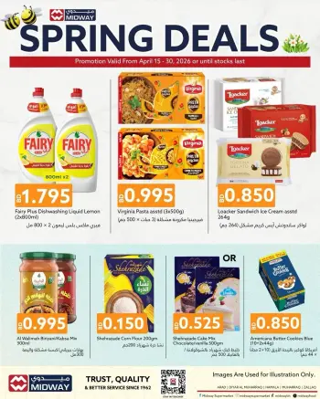Midway supermarket Bahrain offers from 15 to 30 April 2026 Spring Deals