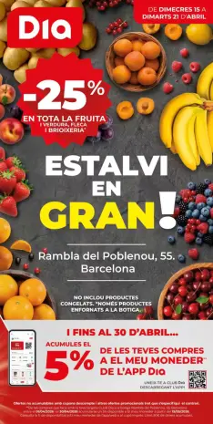 Offres Dia Espagne de 15 à 21 avril 2026 Offres de Grandes Économies