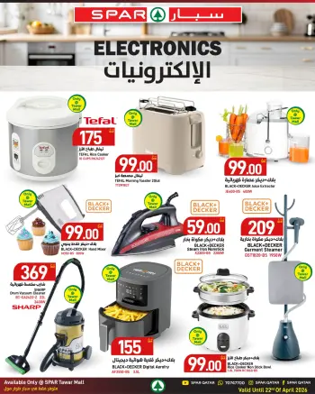 SPAR Qatar offers from 16 to 22 April 2026 Electronics Offers