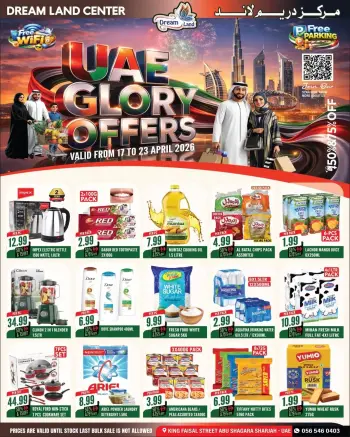 Dream Land supermarket offers in Abu Shagara from 17 to 23 April 2026 Glory offers
