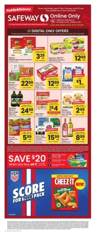 Offres Supermarché Safeway États-Unis de 17 à 23 avril 2026 Excellente offre pour tous les clients