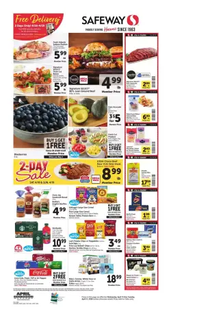 Offres Supermarché Safeway États-Unis de 15 à 21 avril 2026 Nos meilleures offres