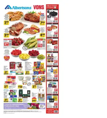 Vons Supermarket offers in SoCal from 15 to 21 April 2026 Weekly Offers