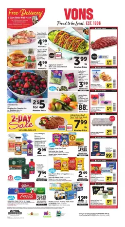 Vons Supermarket offers in NorCal from 15 to 21 April 2026 Weekly Offers