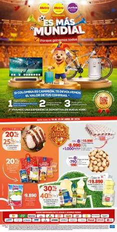 Metro Stores Colombia offers from 6 April to 19 July 2026 Offers