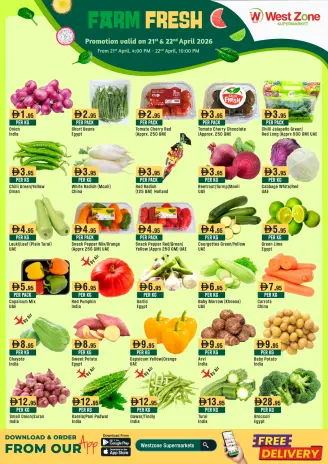 West Zone supermarket UAE offers from 21 to 23 April 2026 Fresh deals