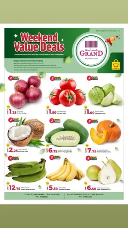 Grand & Al Rawabi Qatar offers from 23 to 25 April 2026 Value Weekend Deals