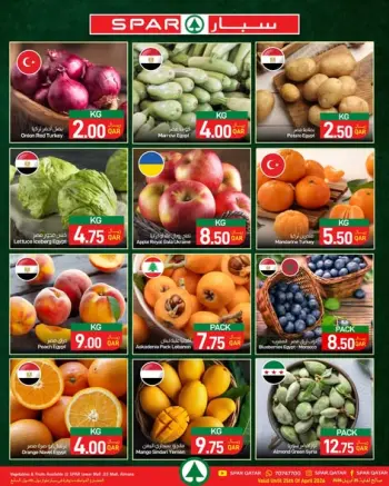 SPAR Qatar offers from 22 to 25 April 2026 Fresh deals