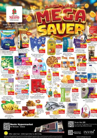 Mega ahorros en Nesto Hipermercados, sucursales Warisan, del 23 al 26 abril 2026
