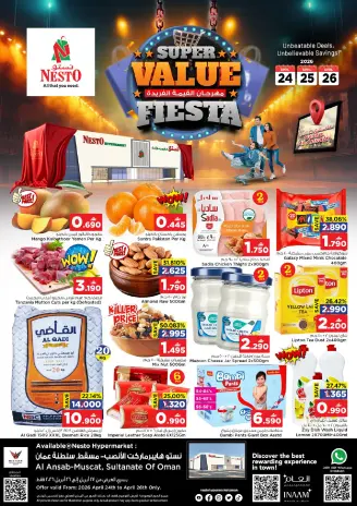 Ofertas de Nesto Muscat de 24 a 26 abril 2026 Festival de valor único