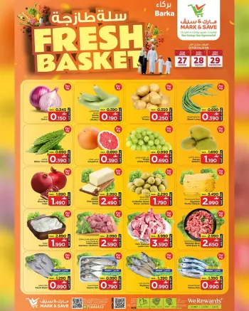 Mark & Save offers in Barka from 27 to 29 April 2026 Fresh Basket Offers
