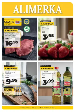 Ofertas de ‎Alimerka Supermercados‎ España de 27 abril a 3 mayo 2026 ofertas semanales