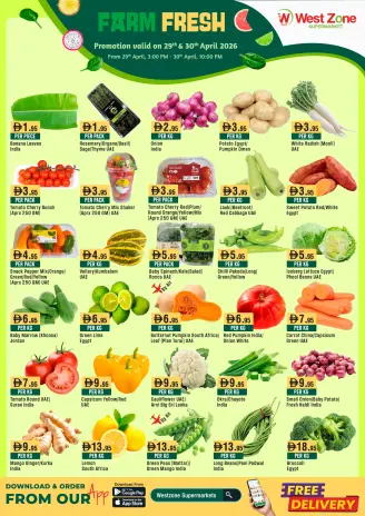 West Zone supermarket UAE offers from 29 to 30 April 2026 Fresh deals