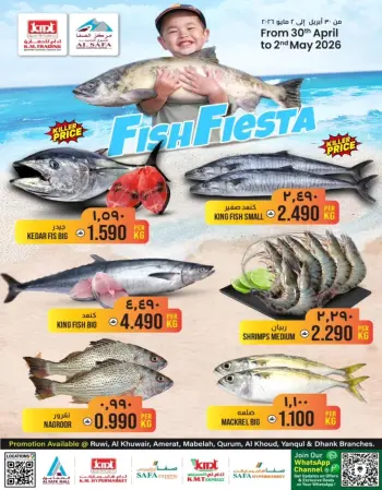 KM trading & Al Safa Oman offers from 30 April to 2 May 2026 Fish offers