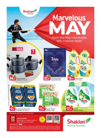 Shaklan UAE offers from 1 to 3 May 2026 Marvelous May
