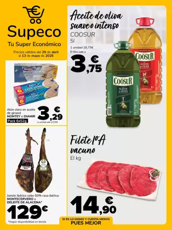 Ofertas de Supeco España de 29 abril a 13 mayo 2026 super económico