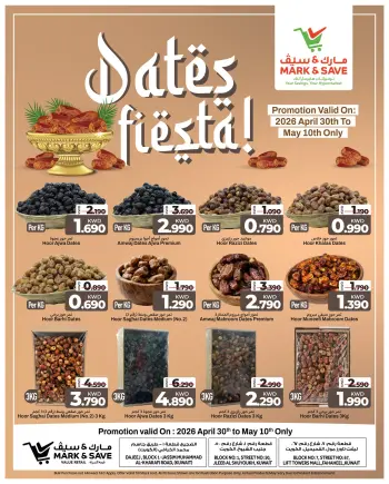 Ofertas de Mark & Save Fahaheel, Aldjyj, Jlyb de 30 abril a 10 mayo 2026 Festival de fechas