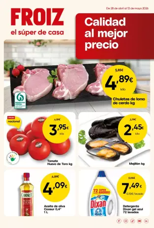 Ofertas de Froiz supermercado España de 29 abril a 13 mayo 2026 Calidad al mejor precio