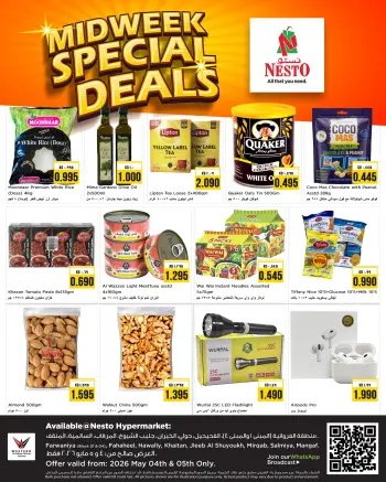 Ofertas de Nesto Hipermercados Kuwait de 4 a 5 mayo 2026 Ofertas especiales entre semana
