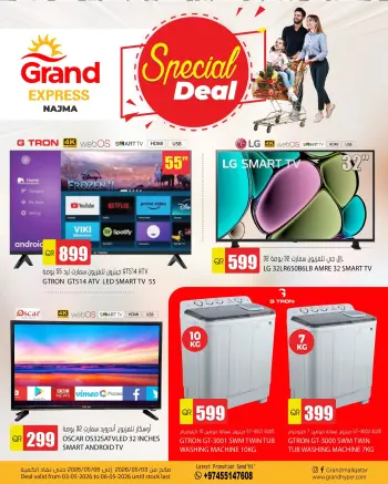 Offres Grand Express Qatar de 3 à 6 mai 2026 Offre spéciale