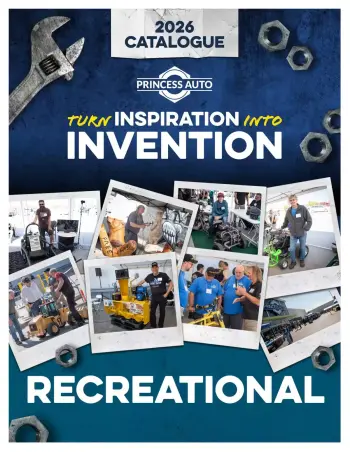 Princess Auto Canada offers from 21 April 2026 to 21 April 2027 RECREATIONAL DEALS