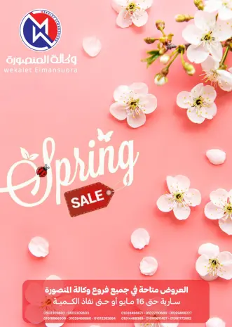 عروض وكالة المنصورة مصر من ٦ حتى ١٦ مايو ٢٠٢٦ عروض الربيع