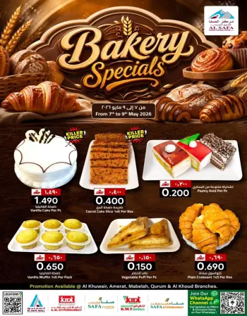 Ofertas de Comercio de KM y Al Safa Oman de 7 a 9 mayo 2026 Ofertas de panadería