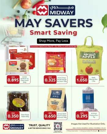 Midway supermarket Bahrain offers from 7 to 23 May 2026 May Savings